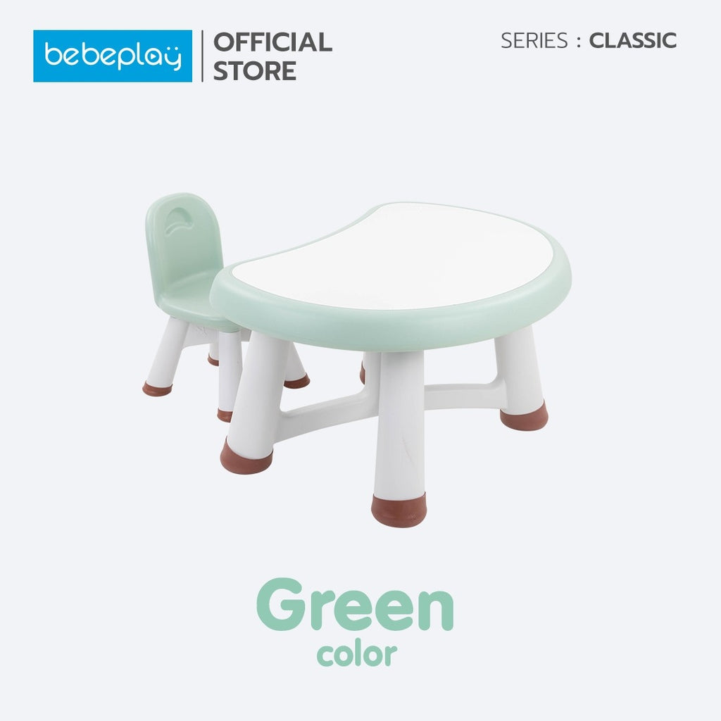 Bebeplay โต๊ะเขียนหนังสือ+เก้าอี้ รุ่น Classic - Curve