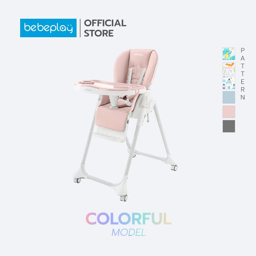 Bebeplay เก้าอี้กินข้าวเด็ก รุ่น Colorful ปรับสูงได้ 6 ระดับ